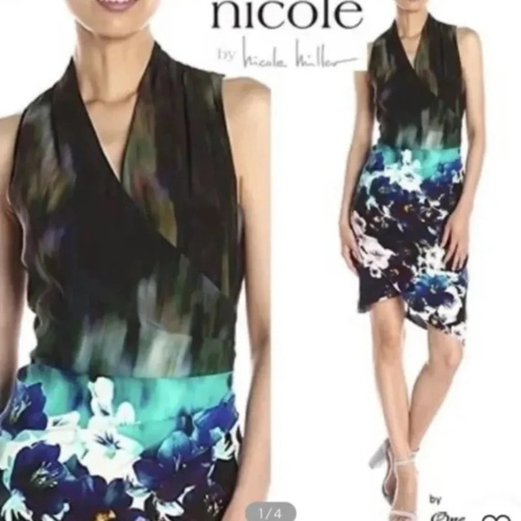 Nicole Miller Dresses & Skirts - Nicole Miller Collection Floral Silk Dress Womens Size 2 (545)